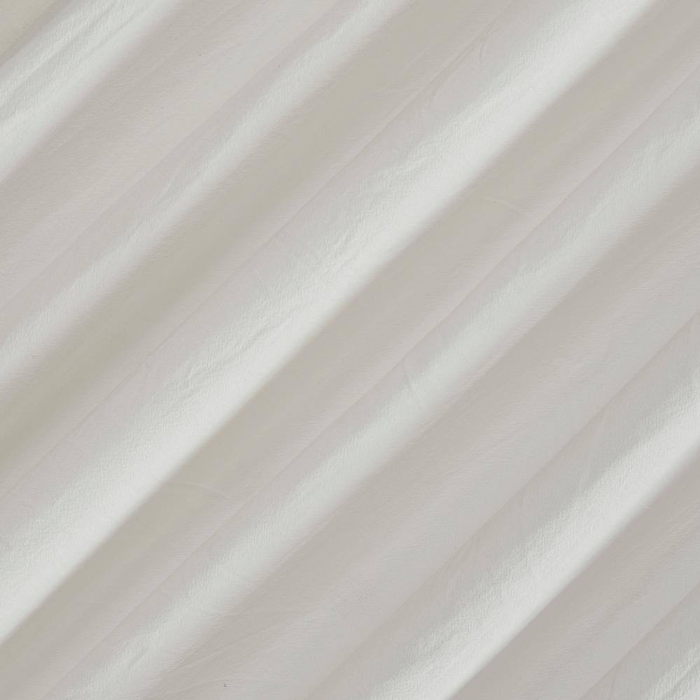 Ivory Cotton Twist Tab Light-Filtering Curtain Panel