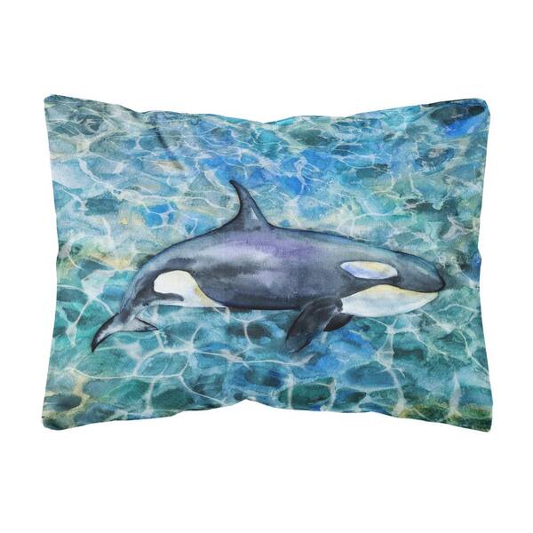 whale throw pillow