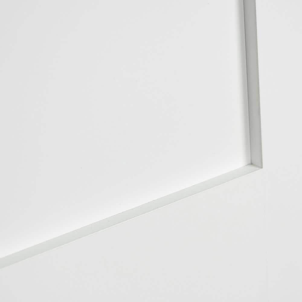 Primed White Solid Wood Shaker Panel Door 32" x 80"