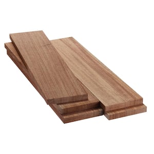 1 in. x 6 in. x 2 ft. FAS African Mahogany S4S Board (5-Pack)