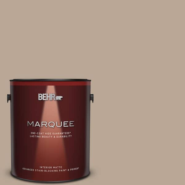 BEHR MARQUEE 1 gal. #MQ2-37 Eiffel For You One-Coat Hide Matte Interior Paint & Primer