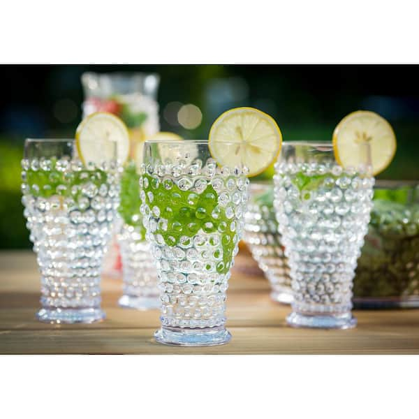 Hobnail Tumblers Dark Green (Set of 6)