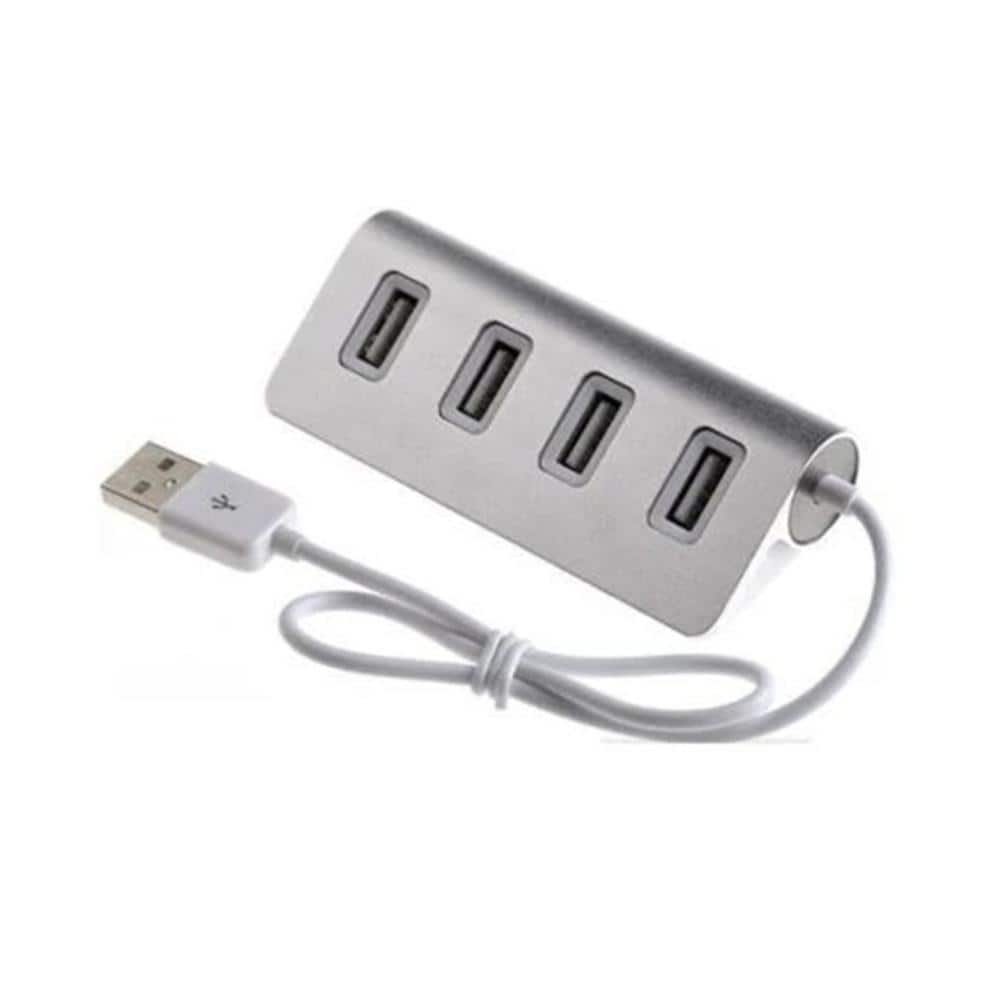 Lukyamzn 4-Port USB 3.0 Interface Aluminum Alloy USB Hub in Silver for ...