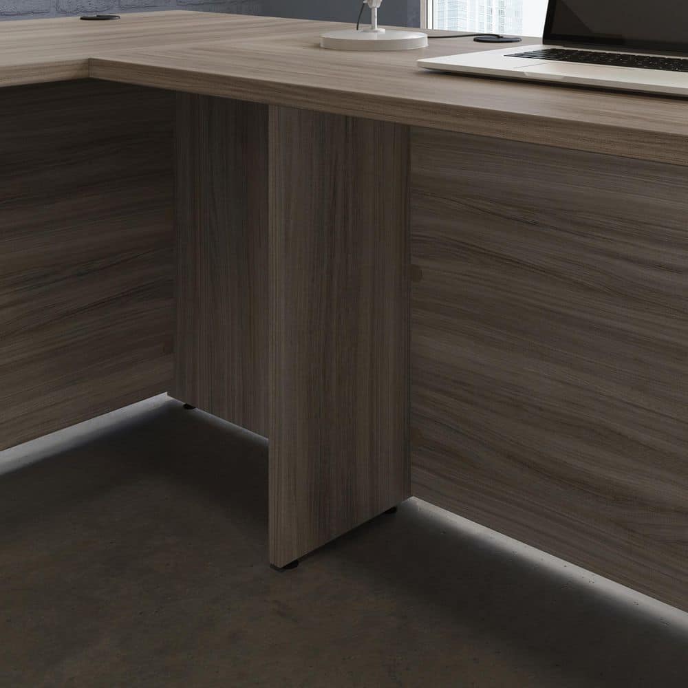 Hudson Elm 48" Transitional Executive Desk with Cord Management