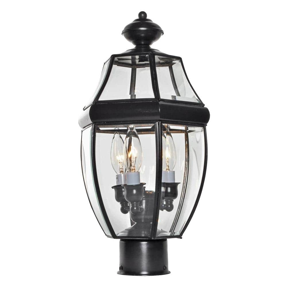 Maxim 6097 South Park 3 Light Outdoor Post Light - Burnished