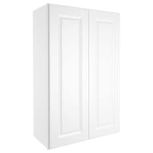 27-in W X 12-in D X 42-in H in Traditional White Plywood Ready to Assemble Wall Kitchen Cabinet