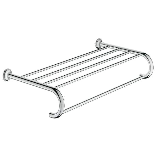 GROHE Essentials Authentic Towel Rack with 5 Towel Bars in StarLight Chrome