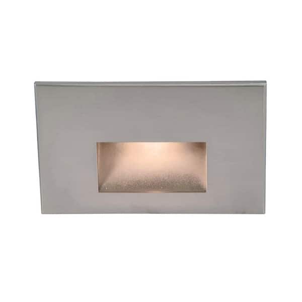 Wall and Stair Light - 68 Lumens Line Voltage Stainless Steel Integrated LED Hardwired - 2700K