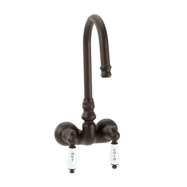 Elizabethan Classics TW36 2-Handle Claw Foot Tub Faucet without Handshower in Oil Rubbed Bronze