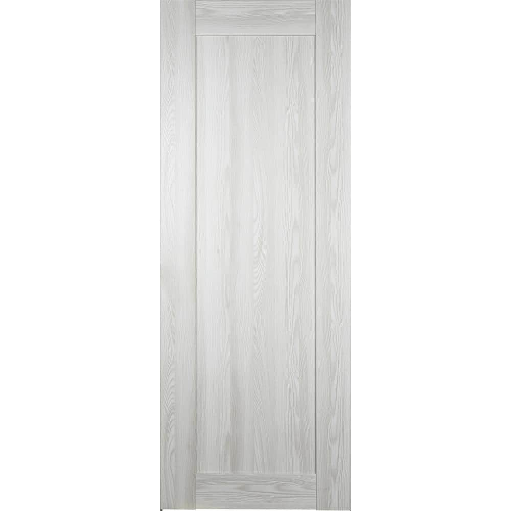 Vona 07 18 in. W x 80 in. H x 1-3/4 in. D 1-Panel Solid Core Ribeira Ash Wood Interior Door Slab -  Belldinni, 164051