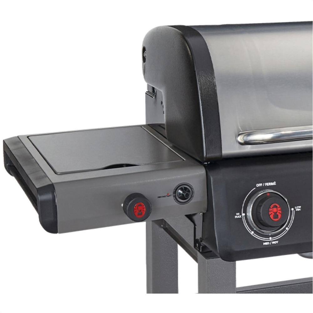 Coleman 4-Burner Stainless Steel Propane Gas Grill with Side Burner