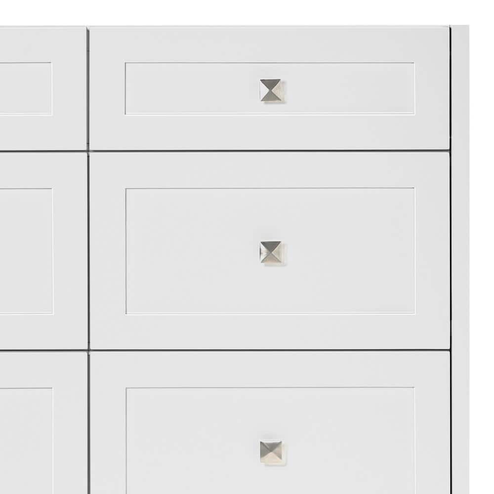 Monroe 67" White Wood Single Vanity with Quartz Top