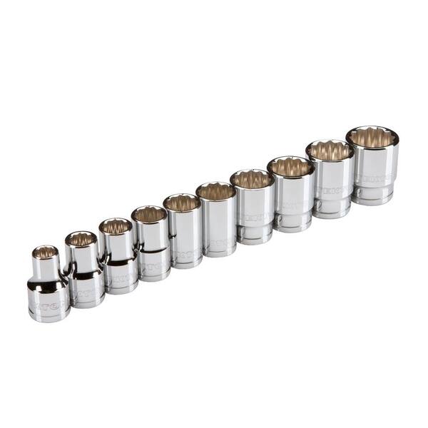 TEKTON 1/2 in. Drive 3/8-15/16 in. 12-Point Shallow Socket Set