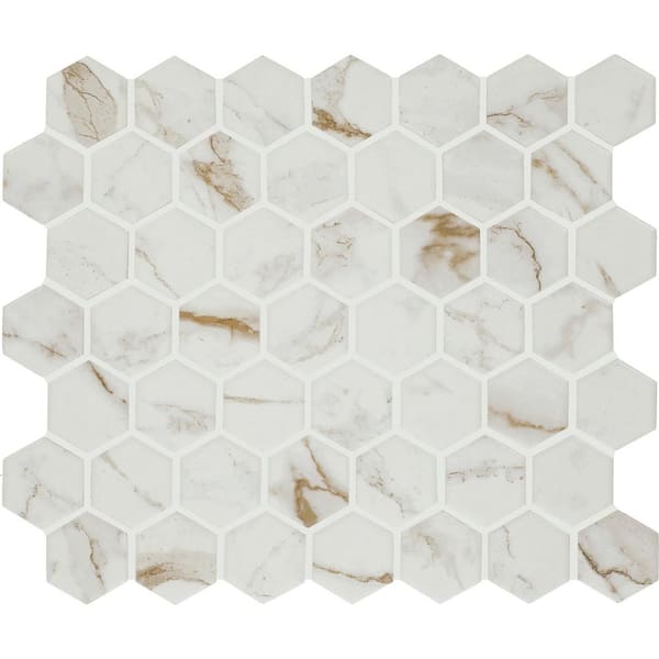 Daltile Maisto Safari Calacatta 10 in. x 12 in. Matte Ceramic