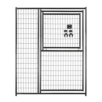 6x6 dog kennel panel with gate