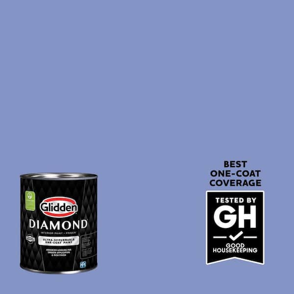 Glidden Diamond 1 qt. Blue Hyacinth PPG1245-5 Eggshell Interior Paint with Primer