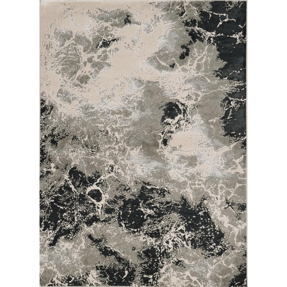 Clara Silver 5 ft. x 8 ft. Ombre Glam Area Rug price history on PriceWatchPro