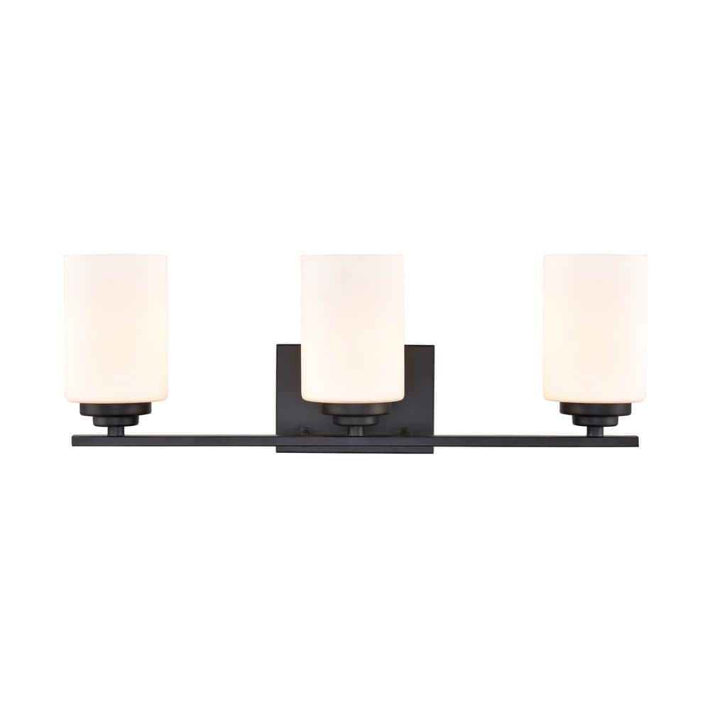 22" 3-Light Black Vanity