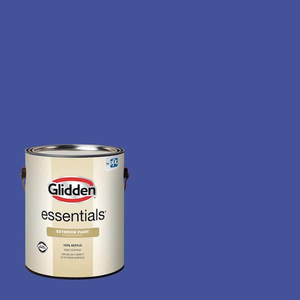 Glidden Essentials 1 gal. PPG1245-7 Crushed Velvet Satin Exterior Paint