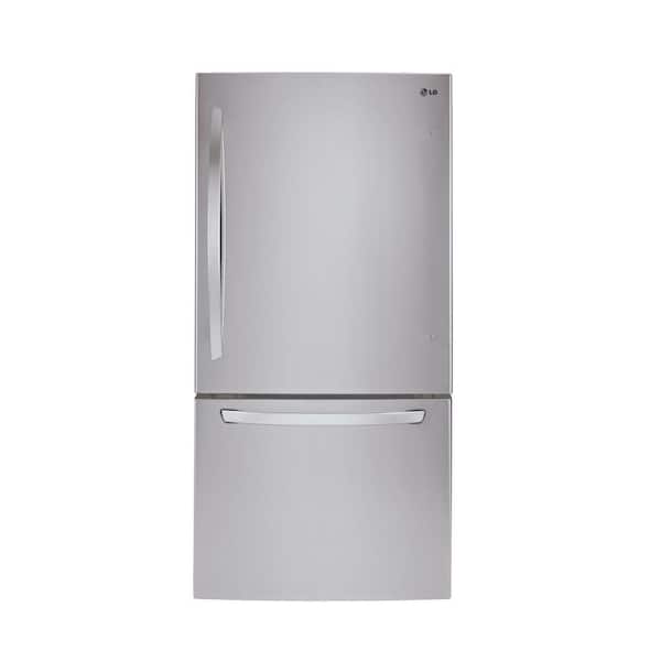 LG 24 cu. ft. Bottom Freezer Refrigerator in Stainless Steel with Multi-Air Flow and Reversible Door