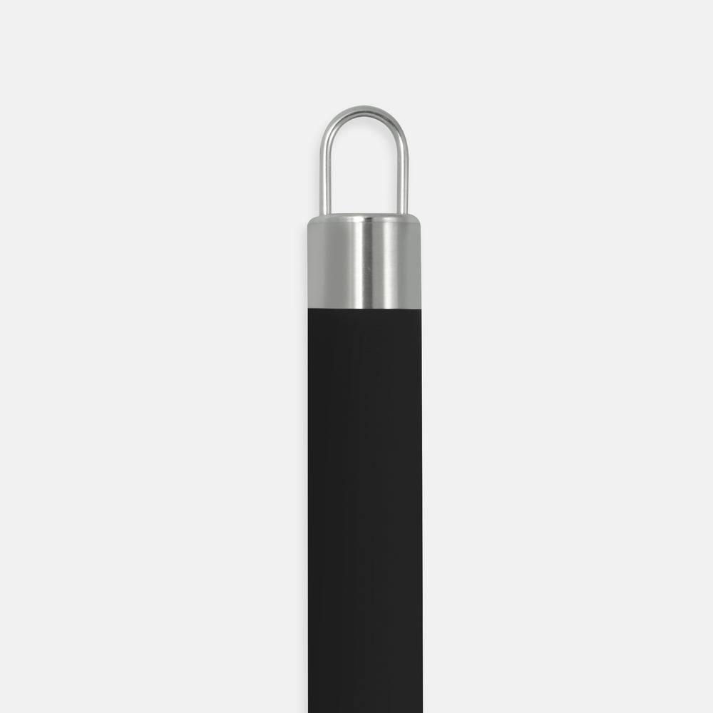 11" Black Silicone Balloon Whisk with Stainless Steel Handle