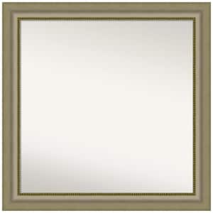 Vegas Silver 30.75 in. W x 30.75 in. H Square Non-Beveled Wood Framed Wall Mirror in Silver