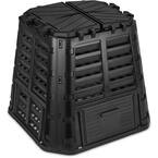 110 Gal. (420 l) Large Compost Bin -Easy Assembly, Lightweight Garden Composter Bin Made from Recycled Plastic,