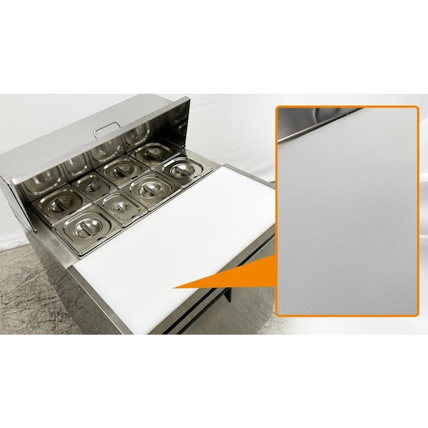 Mega 28 in. 5.7 cu. ft. Commercial Food Prep Table Refrigerator in Stainless Steel