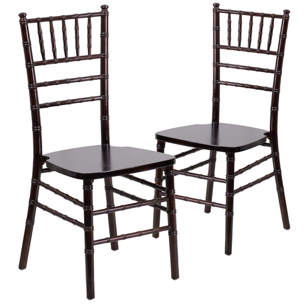 Walnut Wood Chiavari Chairs (Set of 2) price history on PriceWatchPro