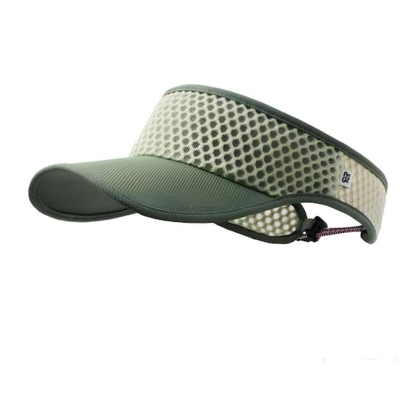 Wide Brim Quick Dry, Open Top Sun Visor Hat (1-Pack), Lightweight Adjustable UV Protection Cap for Golf Tennis, Green