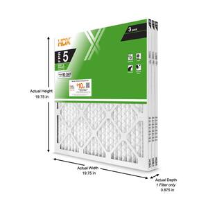 20 in. x 20 in. x 1 in. Standard Pleated Air Filter FPR 5 (3-Pack)