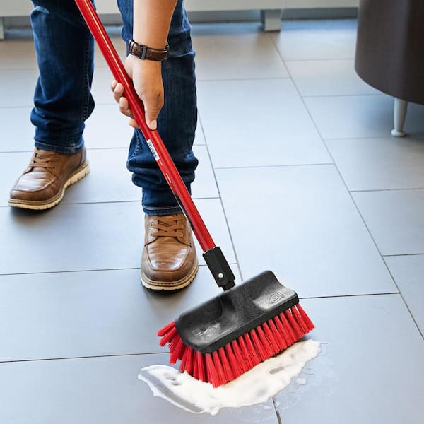  Stretchable Floor Scrubber with Hard Bristle and