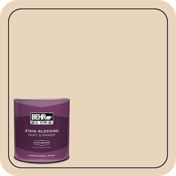 BEHR ULTRA 1 qt. #N280-2 Writers Parchment Extra Durable Eggshell Enamel Interior Paint & Primer
