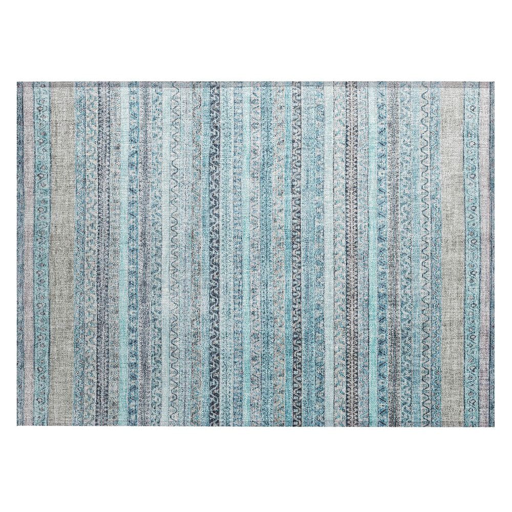 Chantille Machine Washable Indoor/Outdoor Abstract ACN2742 Turquoise 2 ft. x 3 ft. Accent Rug price history on PriceWatchPro