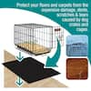 Dog crate outlet floor protection mat