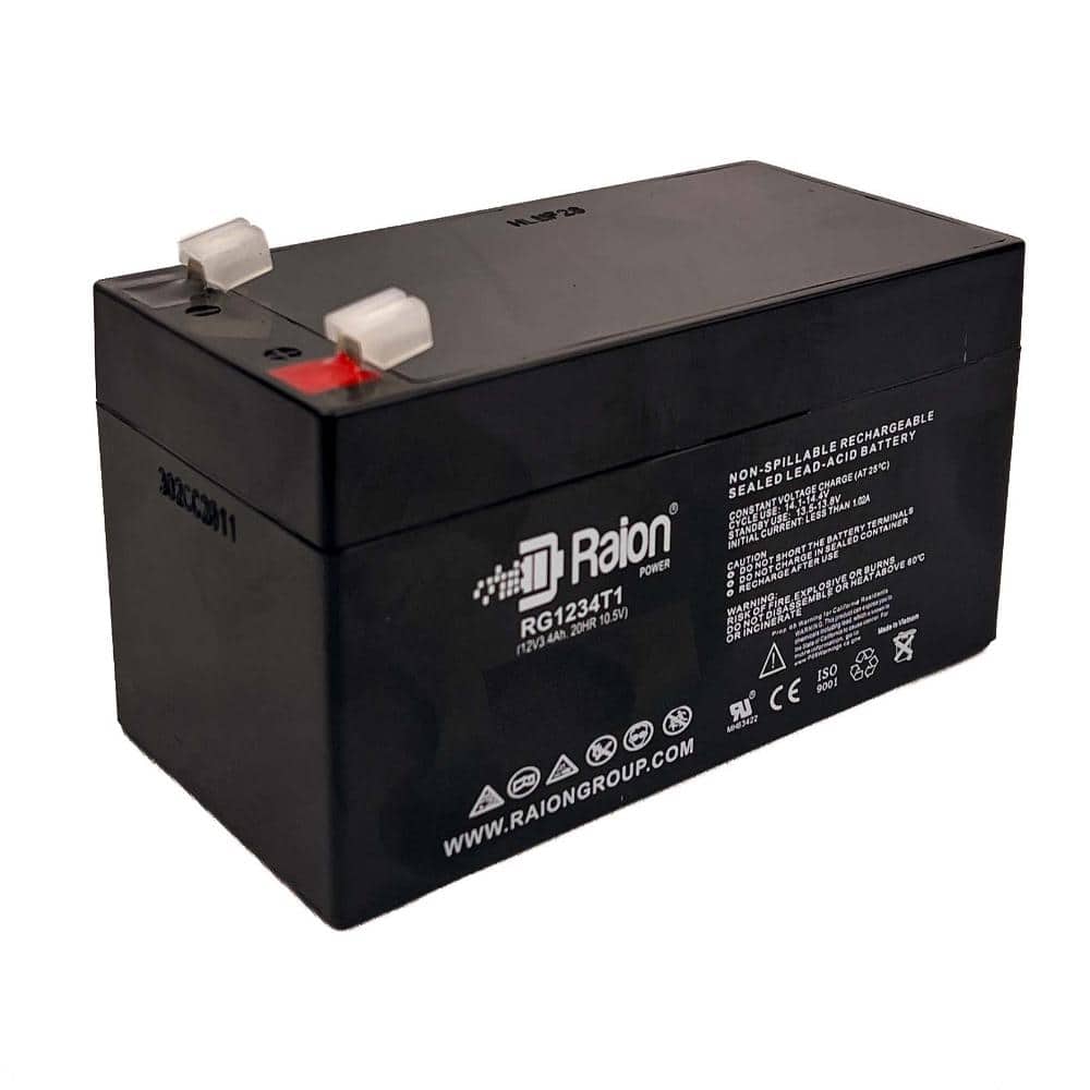 Raion Power RG1234T1 12-Volt 3.4Ah Replacement Battery for Werker WKA12 ...