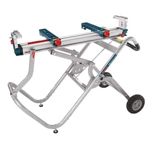 Portable Folding Gravity Rise Miter Saw Stand with Wheels