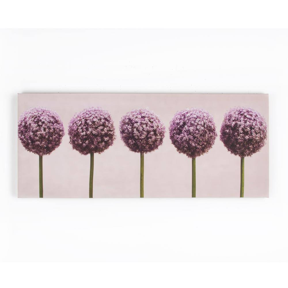 Graham & Brown 39 in. x 16 in. "Row Of Alliums" by Graham and Brown Printed Canvas Wall Art 40