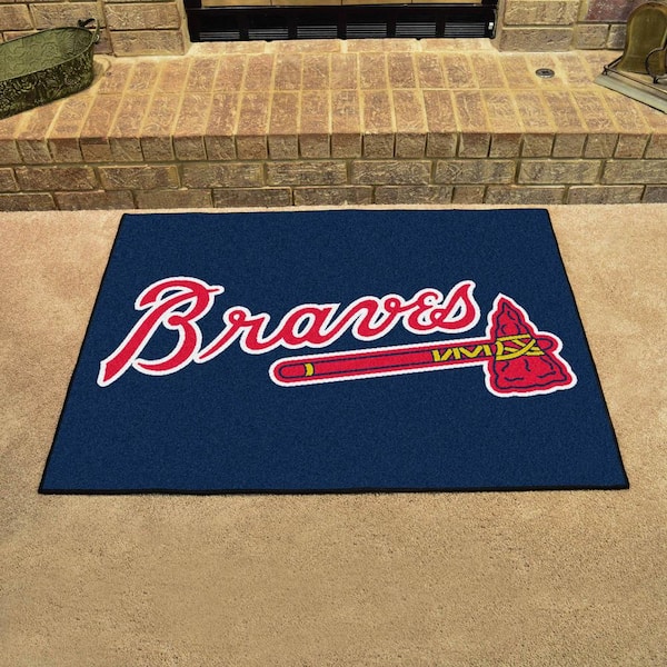 MLB Atlanta Braves Blue 3 ft. x 4 ft. Indoor Area Rug