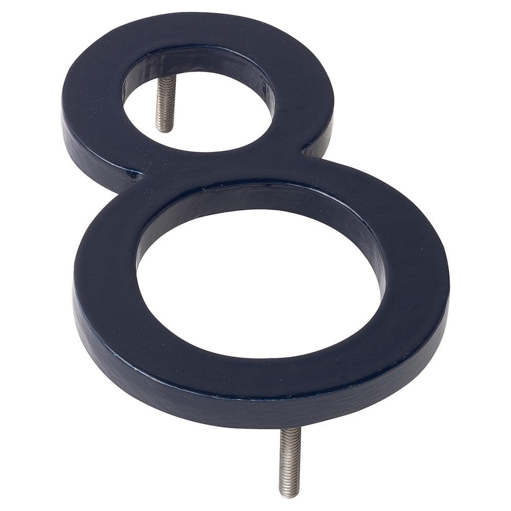 4 in. Navy Aluminum Floating or Flat Modern House Number 8 price history on PriceWatchPro