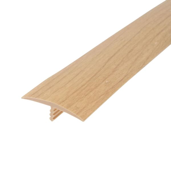 Outwater 1-1/4 in. Maple Flexible Polyethylene Center Barb Hobbyist Pack Bumper Tee Moulding Edging 12 ft. long Coil