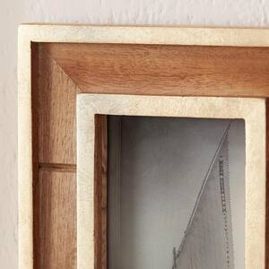 Natural Wood and Gold Gallery Wall Picture Frames (Set of 7)