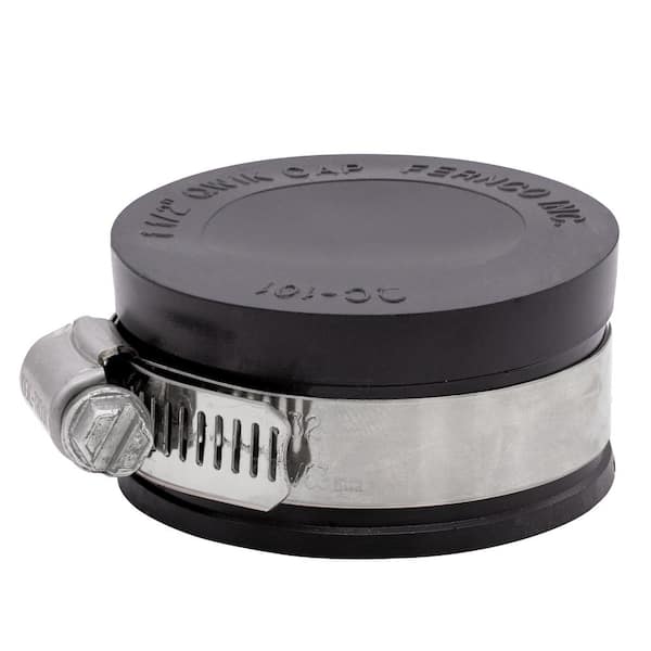 1-1/2 in. Flexible PVC Qwik Cap for DWV