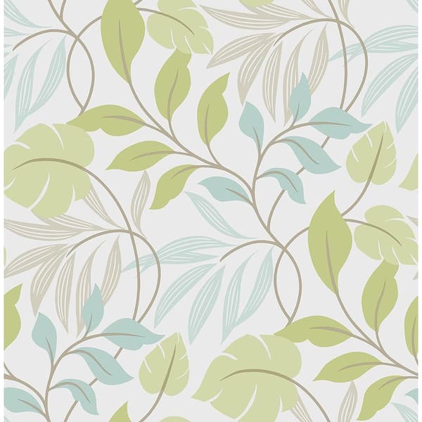 NuWallpaper Blue And Green Meadow Vinyl Peel & Stick Wallpaper Roll (Covers 30.75 Sq. Ft.)