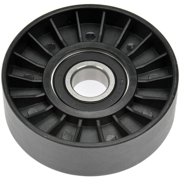 Serpentine belt idler outlet pulley