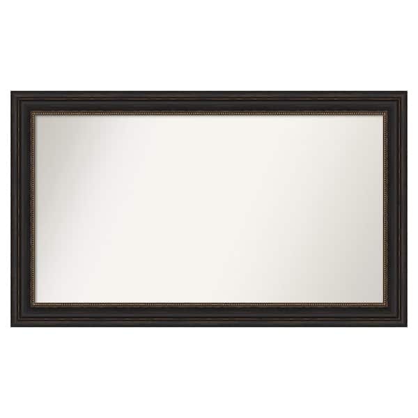 Amanti Art Accent Bronze 47 in. x 28 in. Custom Non-Beveled Polystyrene Antique Framed Bathroom Vanity Wall Mirror