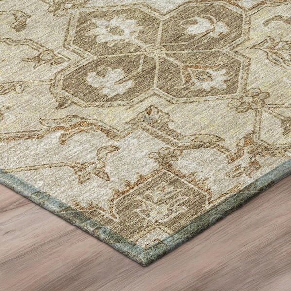 Chantille Machine Washable Indoor/Outdoor Abstract ACN3027 Beige 9 ft. x 12 ft. Area Rug