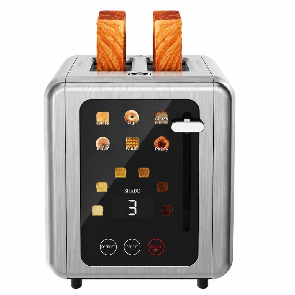 Touch Screen Digital Toaster with 6 Bread Types and Extra Wide Slots for 2 Slices Stainless Steel price history on PriceWatchPro
