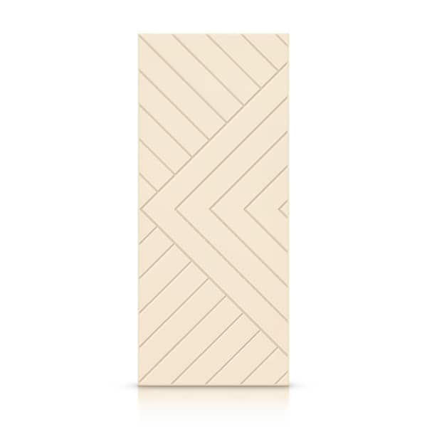 CALHOME 36 in. x 80 in. Hollow Core Beige Stained Composite MDF Interior Door Slab