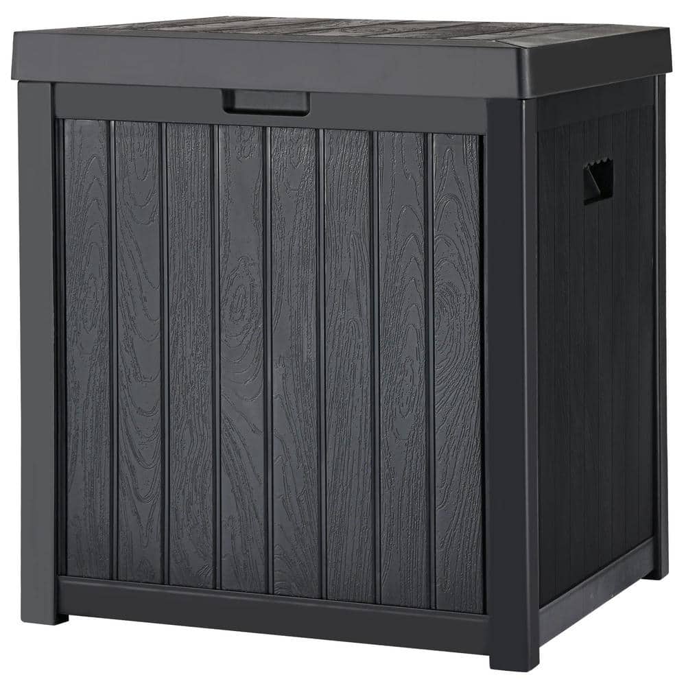 51 Gal. Black Resin Deck Box
